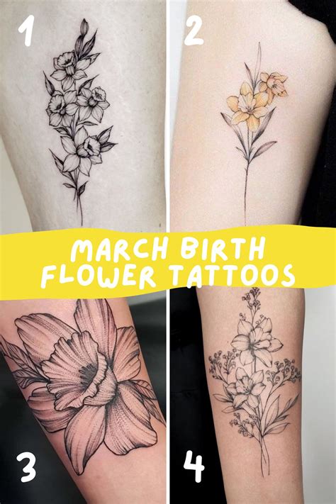 tattoo march flower